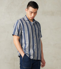 Freenote Cloth Hawaiian - Japanese Twill - Mariner Stripe