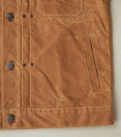 Riders Jacket - 10oz Martexin Waxed Army Duck - Rust