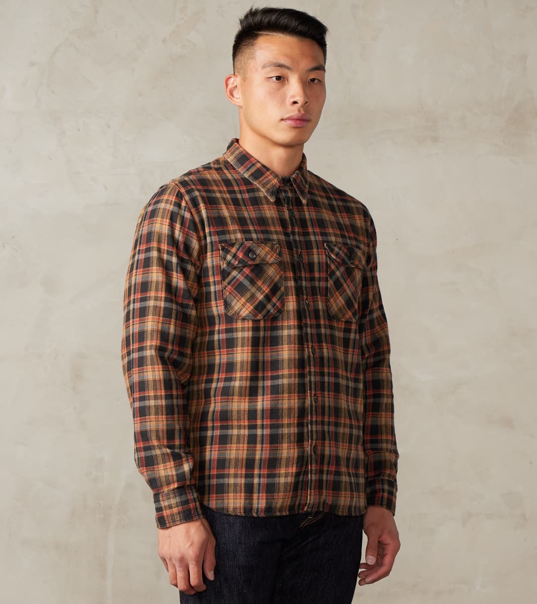 Freenote Cloth Jepson - Japanese Flannel - Black Plaid