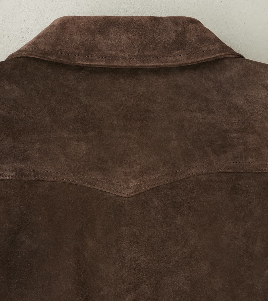 Alcorn Leather Jacket - Italian Calf Suede - Chocolate