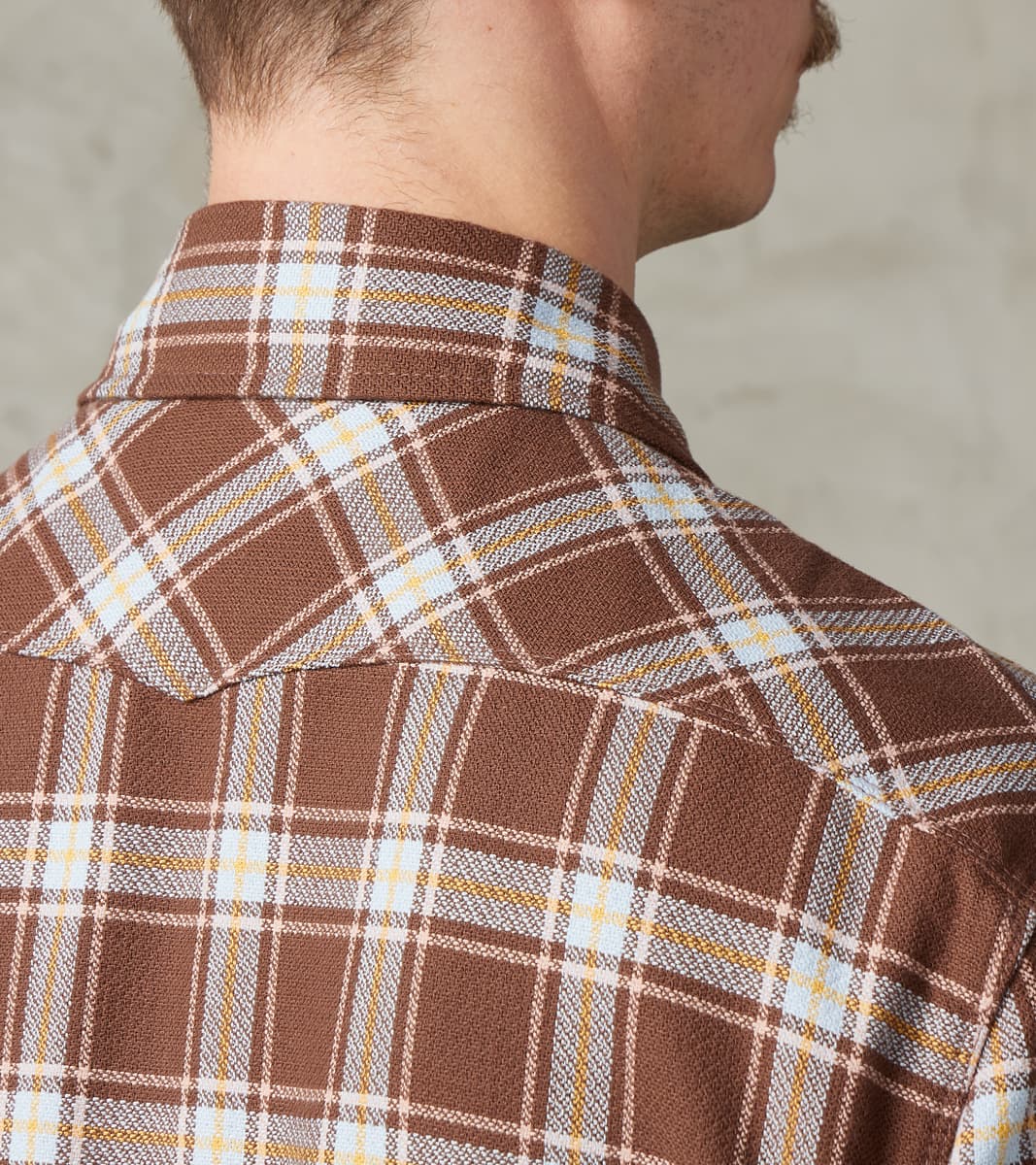Freenote Cloth Western Scout - Archive Japanese Twill - Brown Plaid S Freenote Cloth Western Scout - Archive Japanese Twill - Brown Plaid S
