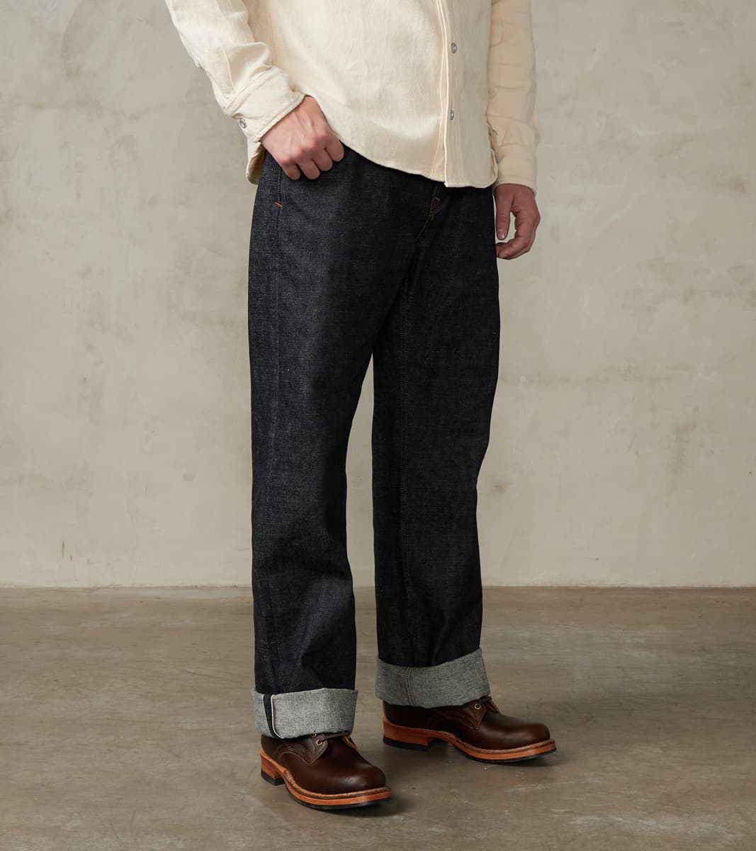 Freenote Cloth Modesto - Vintage Straight - 16oz Indigo