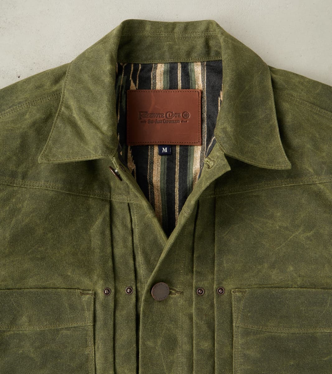 Riders Jacket - 10oz Martexin Waxed Army Duck - Olive