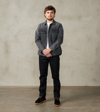 Portola - Classic Tapered - 17oz Black x Black Slub