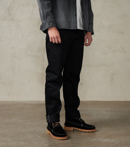 Freenote Cloth Portola - Classic Tapered - 17oz Black x Black Slub