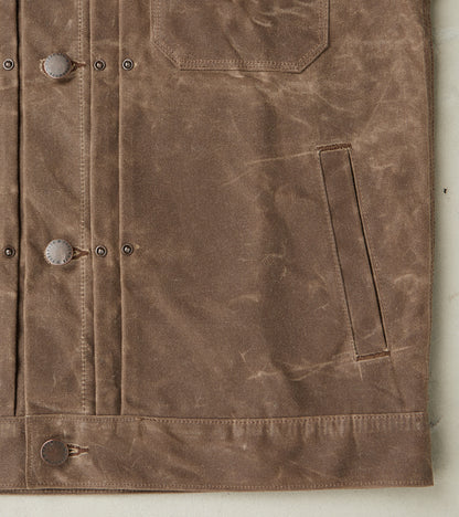 Riders Jacket - 10oz Martexin Waxed Army Duck - Oak