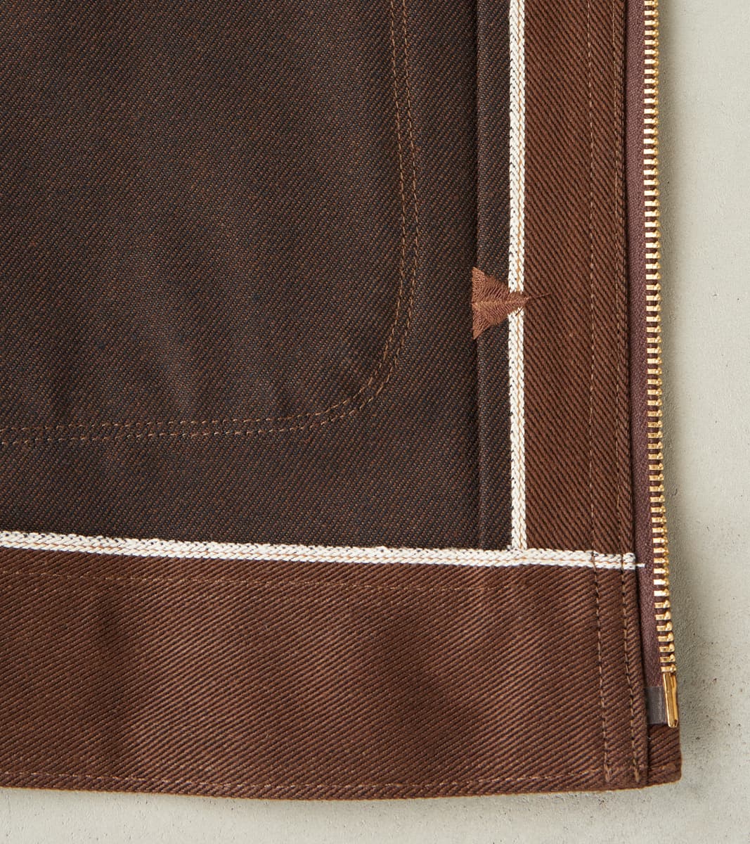 Faro Jacket - 15oz Japanese Denim - Brown