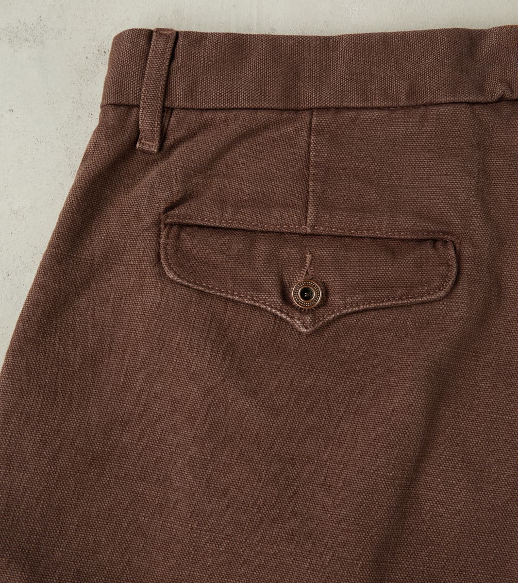 Workers Chino - 14oz Japanese Military Canvas - Bark