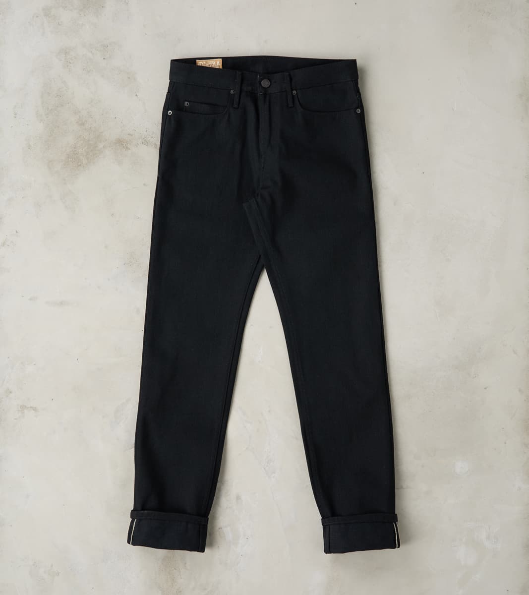 Freenote Cloth Portola - Classic Tapered - 17oz Black x Black Slub