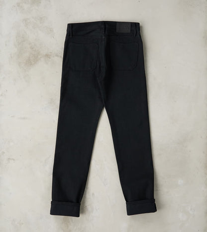 Portola - Classic Tapered - 17oz Black x Black Slub