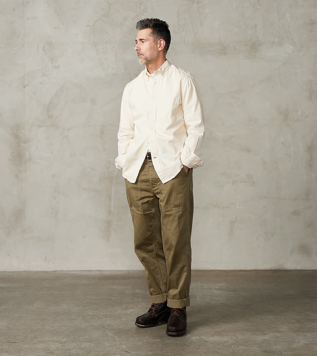 Japanese Silk Slub Denim - Ecru