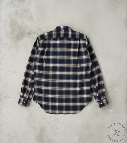 Japanese Heavy Pique Check Flannel Camper - Brown