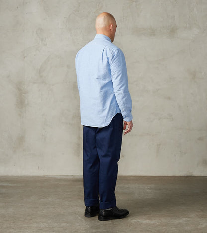 Japanese Amekaji Oxford Camper - Denim Blue