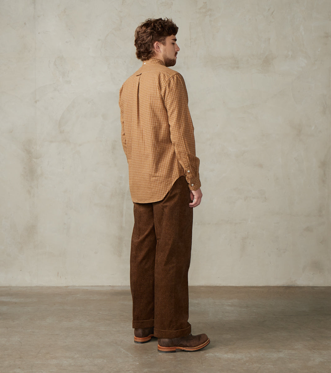 Shuttle Notes® Brushed Twill Mini-Check - Camel