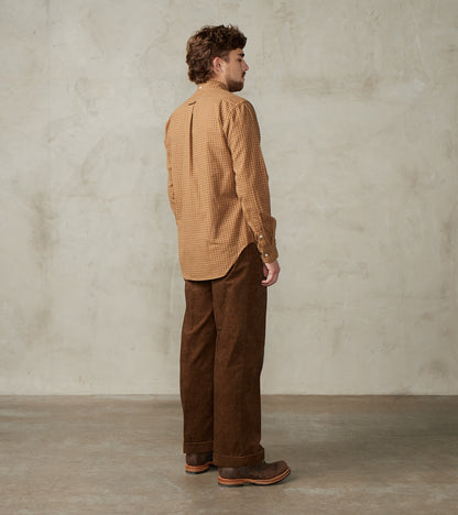 Shuttle Notes® Brushed Twill Mini-Check - Camel