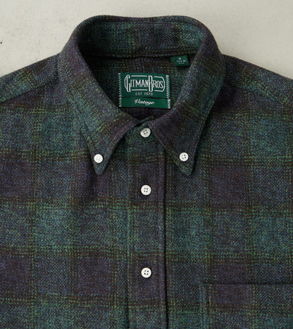 Japanese Cotton Tweed Check - Navy