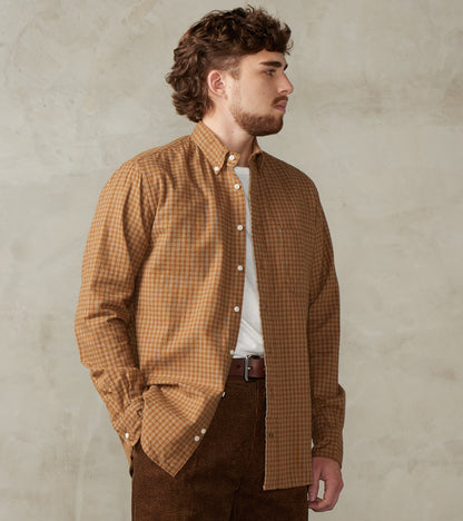 Shuttle Notes® Brushed Twill Mini-Check - Camel