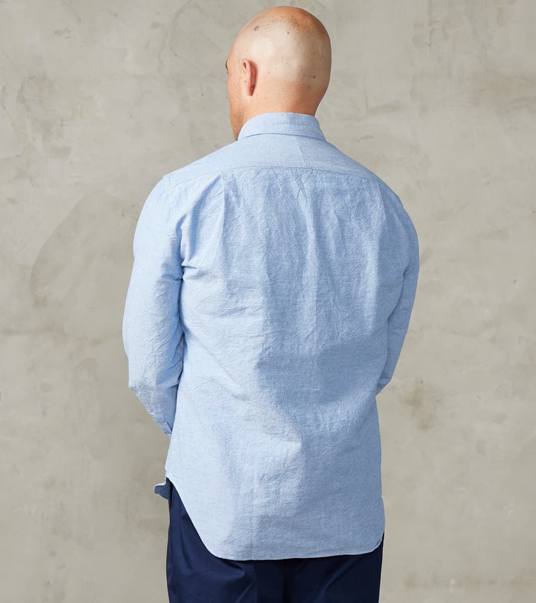 Japanese Amekaji Oxford Camper - Denim Blue