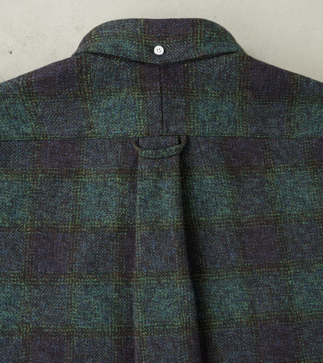 Japanese Cotton Tweed Check - Navy
