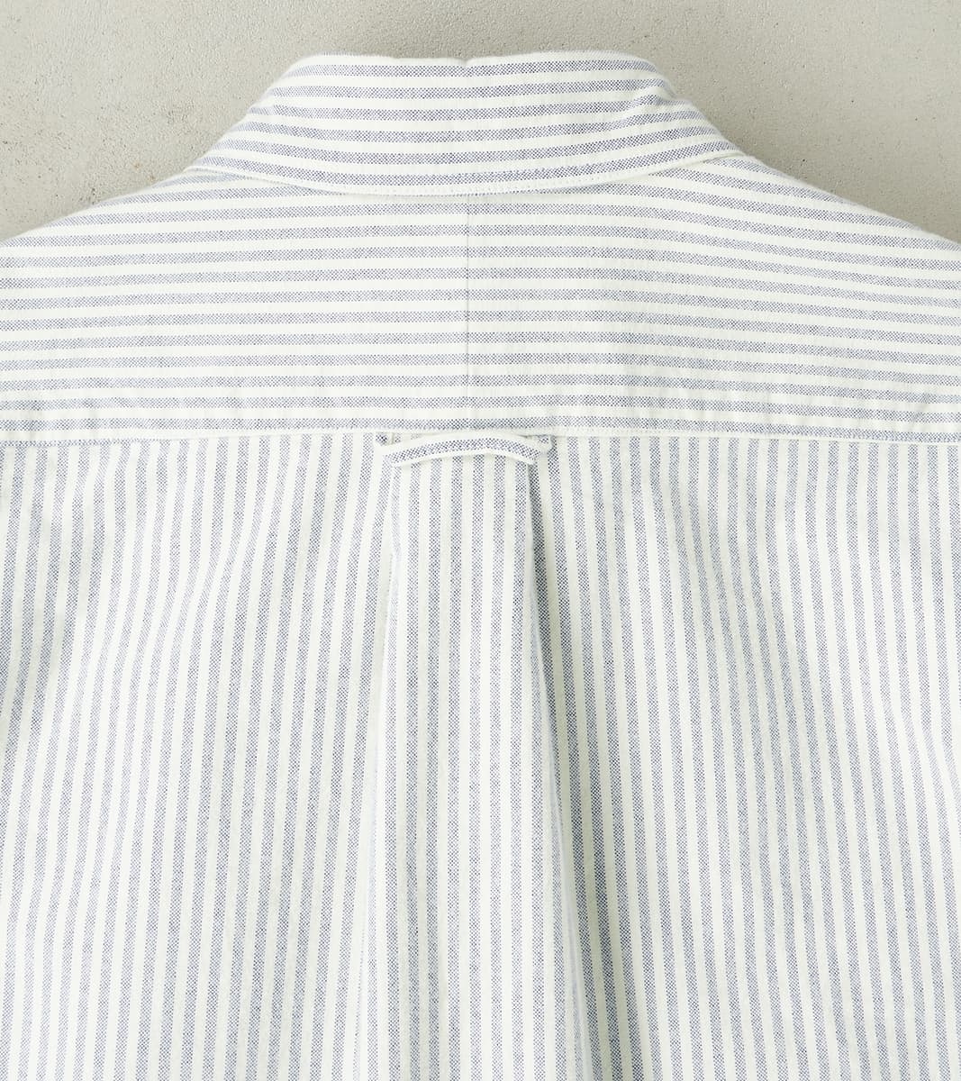 Brushed Fall Oxford - Navy Stripe