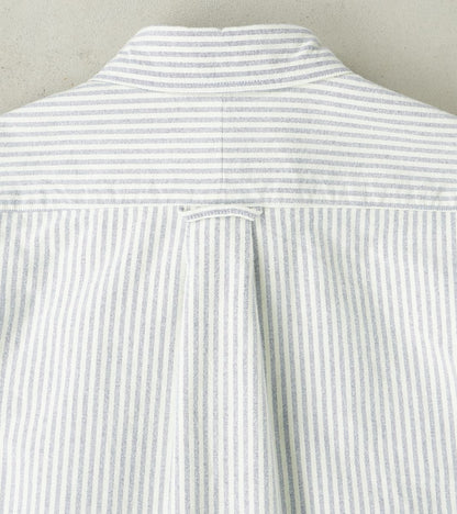 Brushed Fall Oxford - Navy Stripe