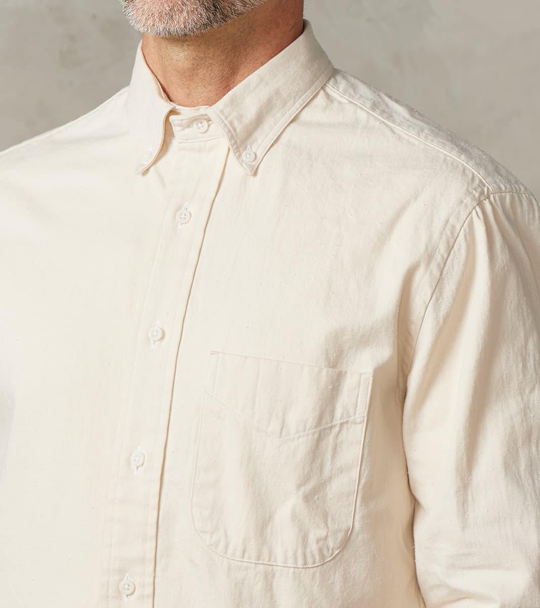 Japanese Silk Slub Denim - Ecru