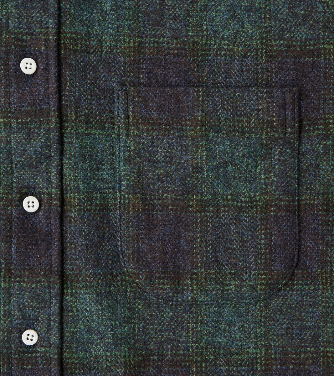 Japanese Cotton Tweed Check - Navy