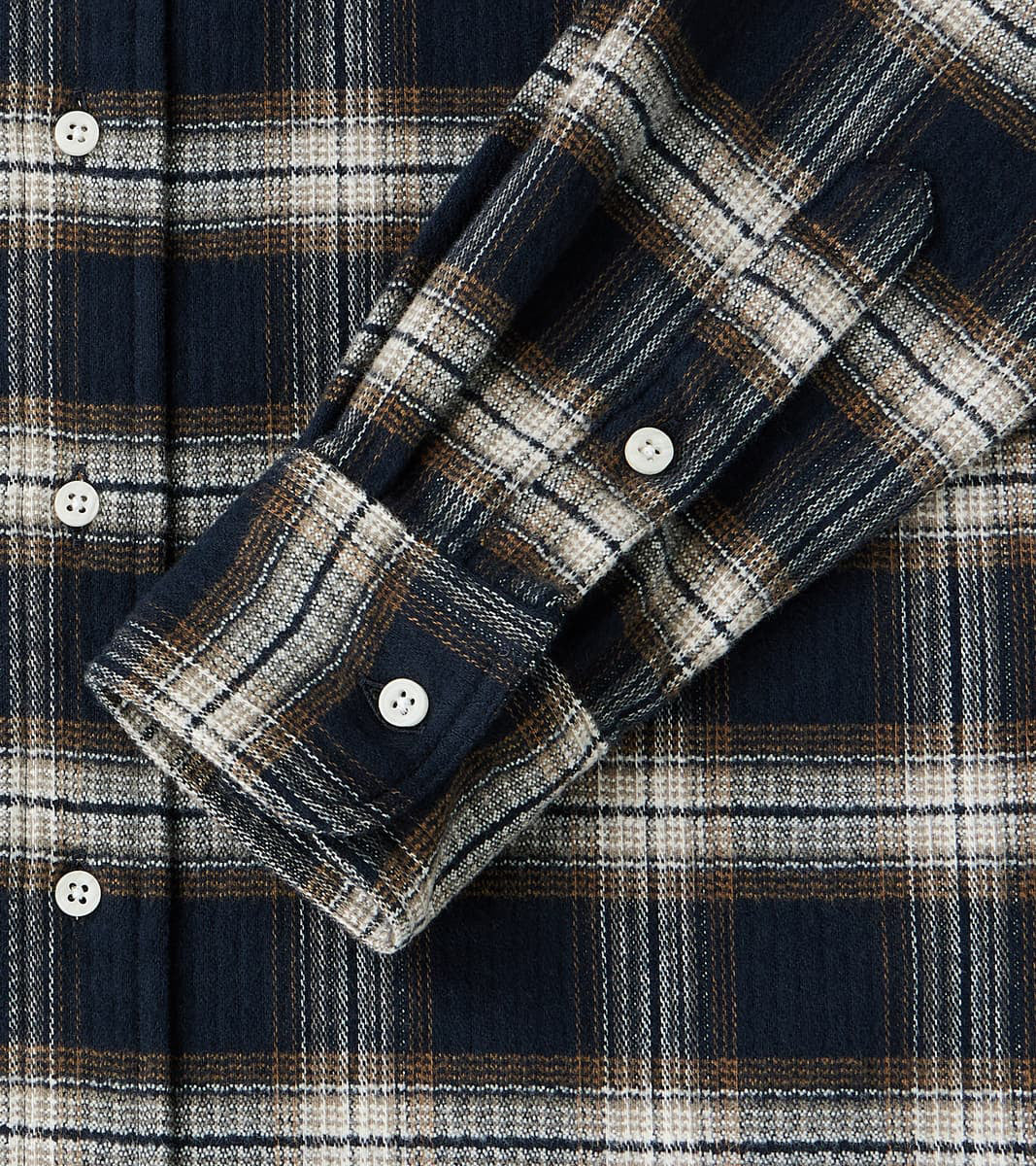 Japanese Heavy Pique Check Flannel Camper - Brown