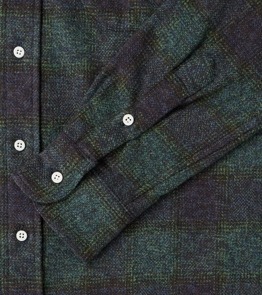 Japanese Cotton Tweed Check - Navy