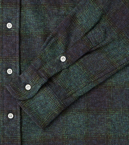 Japanese Cotton Tweed Check - Navy
