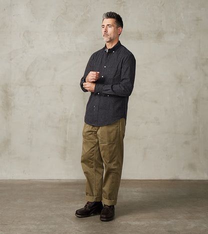Japanese Silk Slub Denim - Charcoal