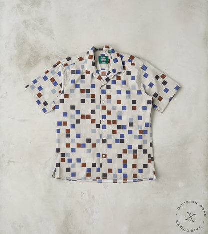 Gitman Vintage x Alexander Girard Grey Small Squares Camp