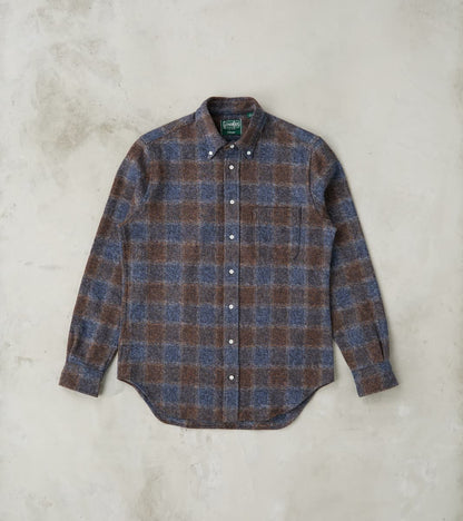 Gitman Vintage Japanese Cotton Tweed Check - Brown