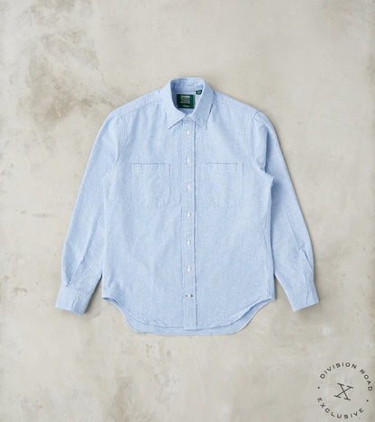 Gitman Vintage x Division Road Japanese Amekaji Oxford Camper - Denim Blue