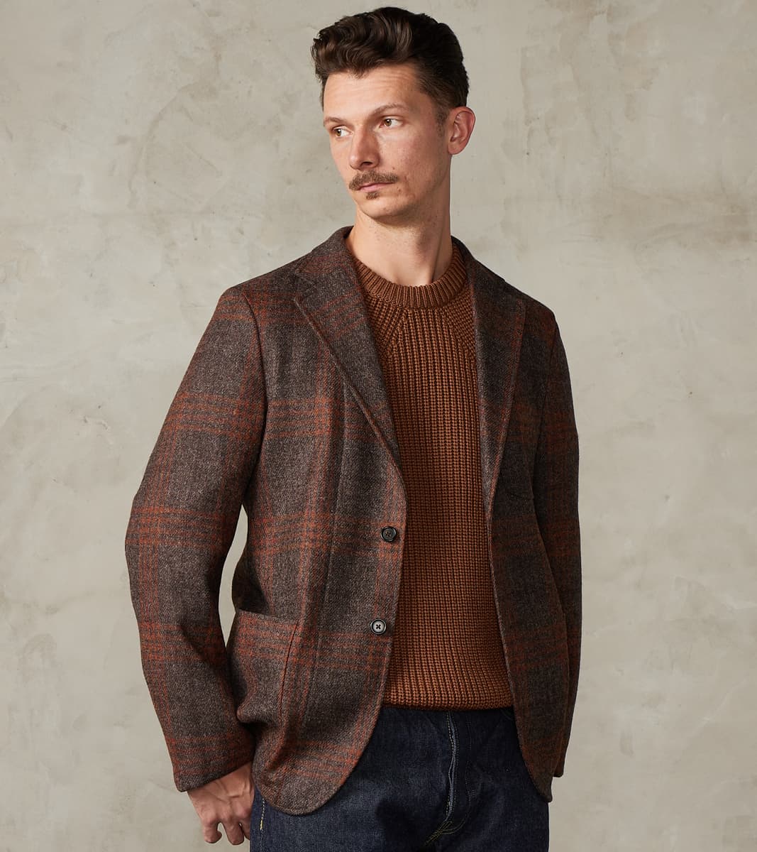 Gitman Vintage x Division Road Simple Jacket - Fox Brothers® Wool Twil…
