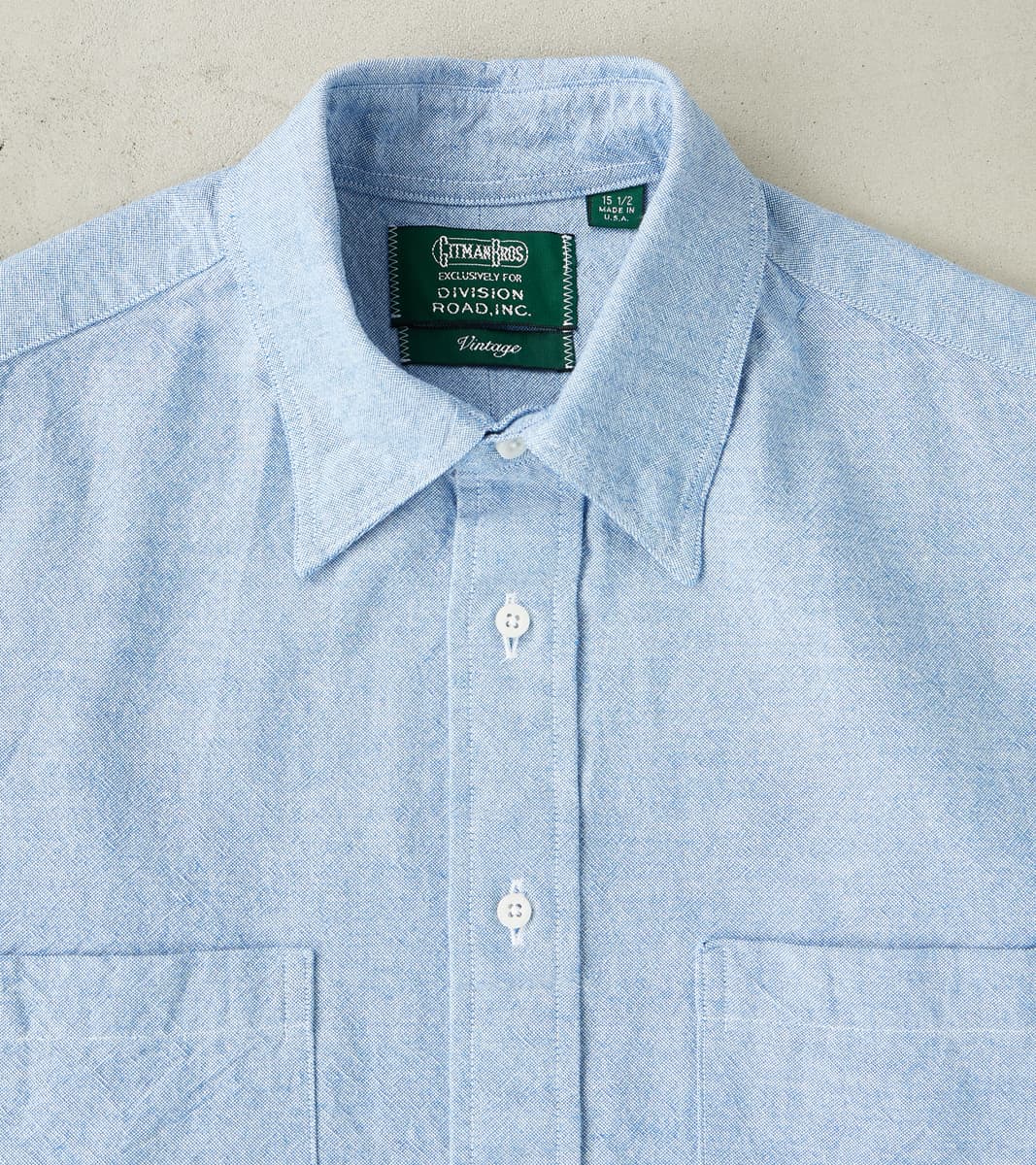 Japanese Amekaji Oxford Camper - Denim Blue