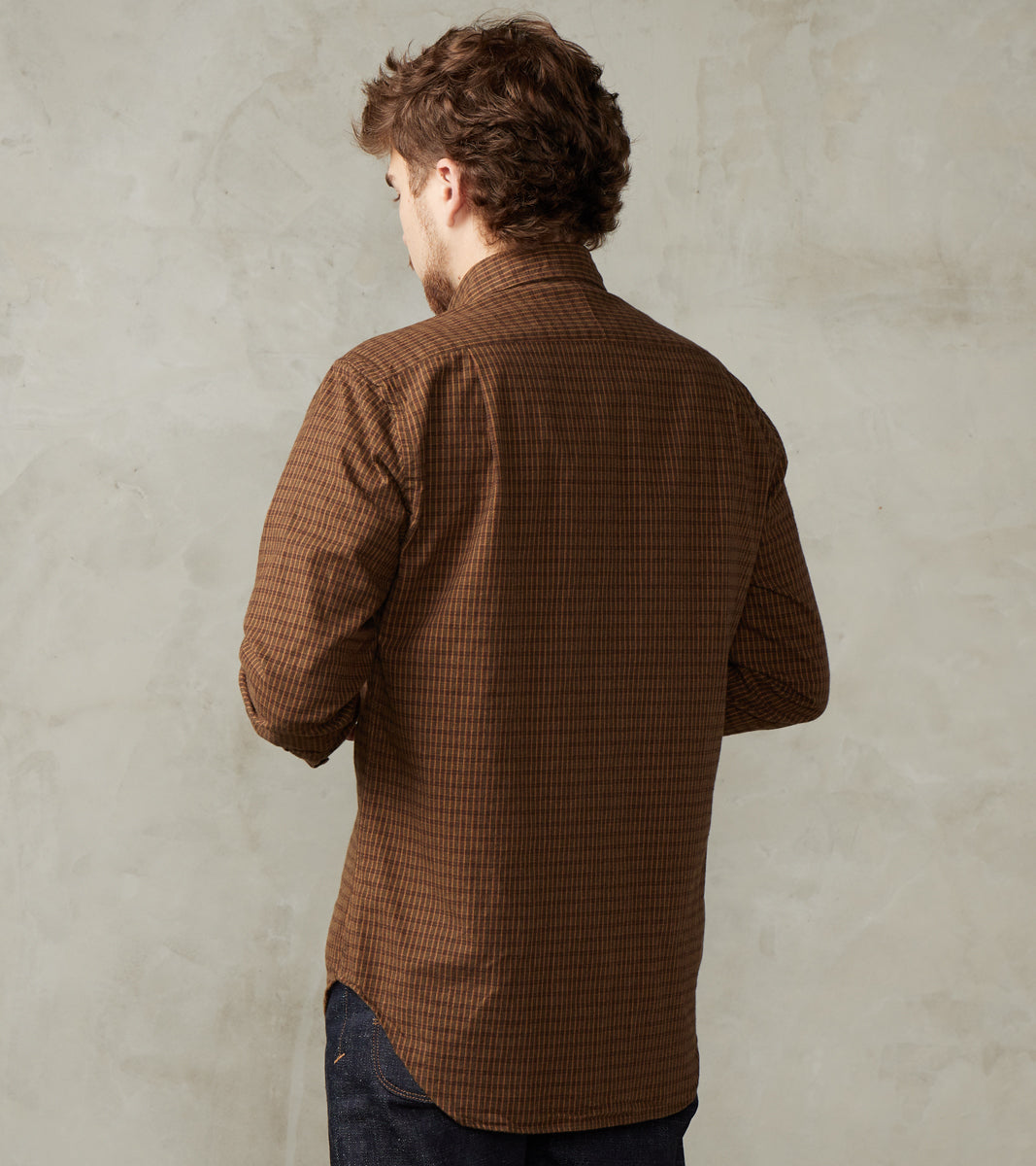 Shuttle Notes® Brushed Twill Mini-Plaid Camper - Olive