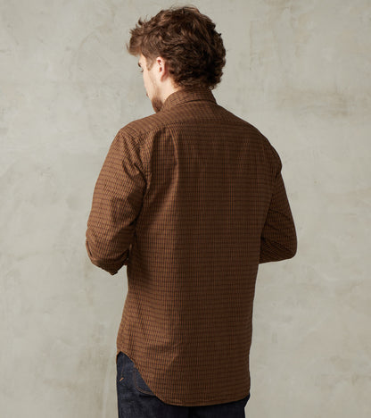 Shuttle Notes® Brushed Twill Mini-Plaid Camper - Olive