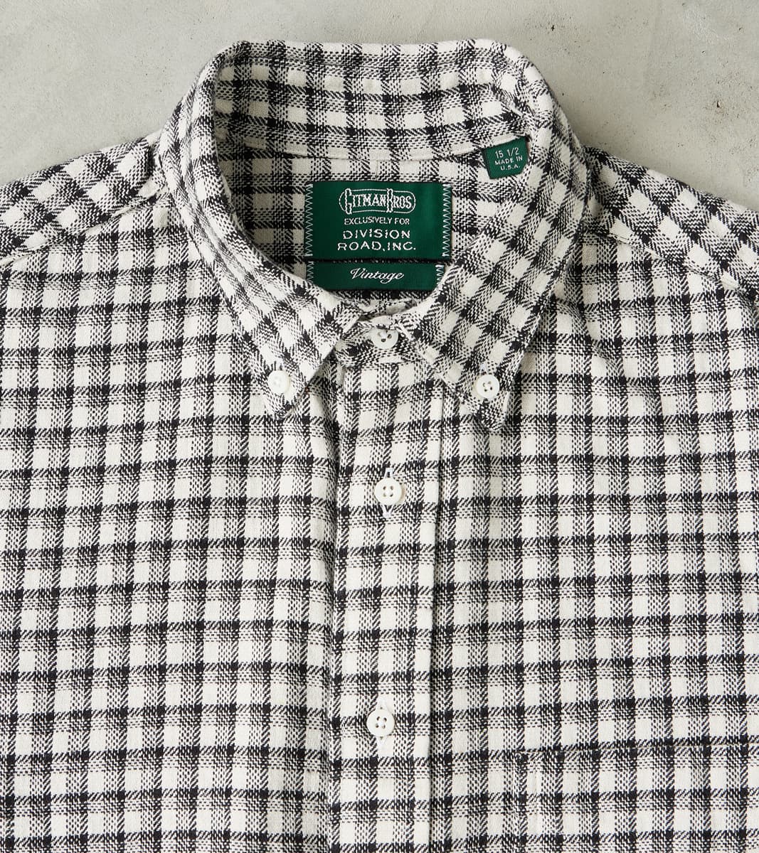 Japanese Old Slub Checked Twill - Grey