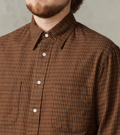 Shuttle Notes® Brushed Twill Mini-Plaid Camper - Olive