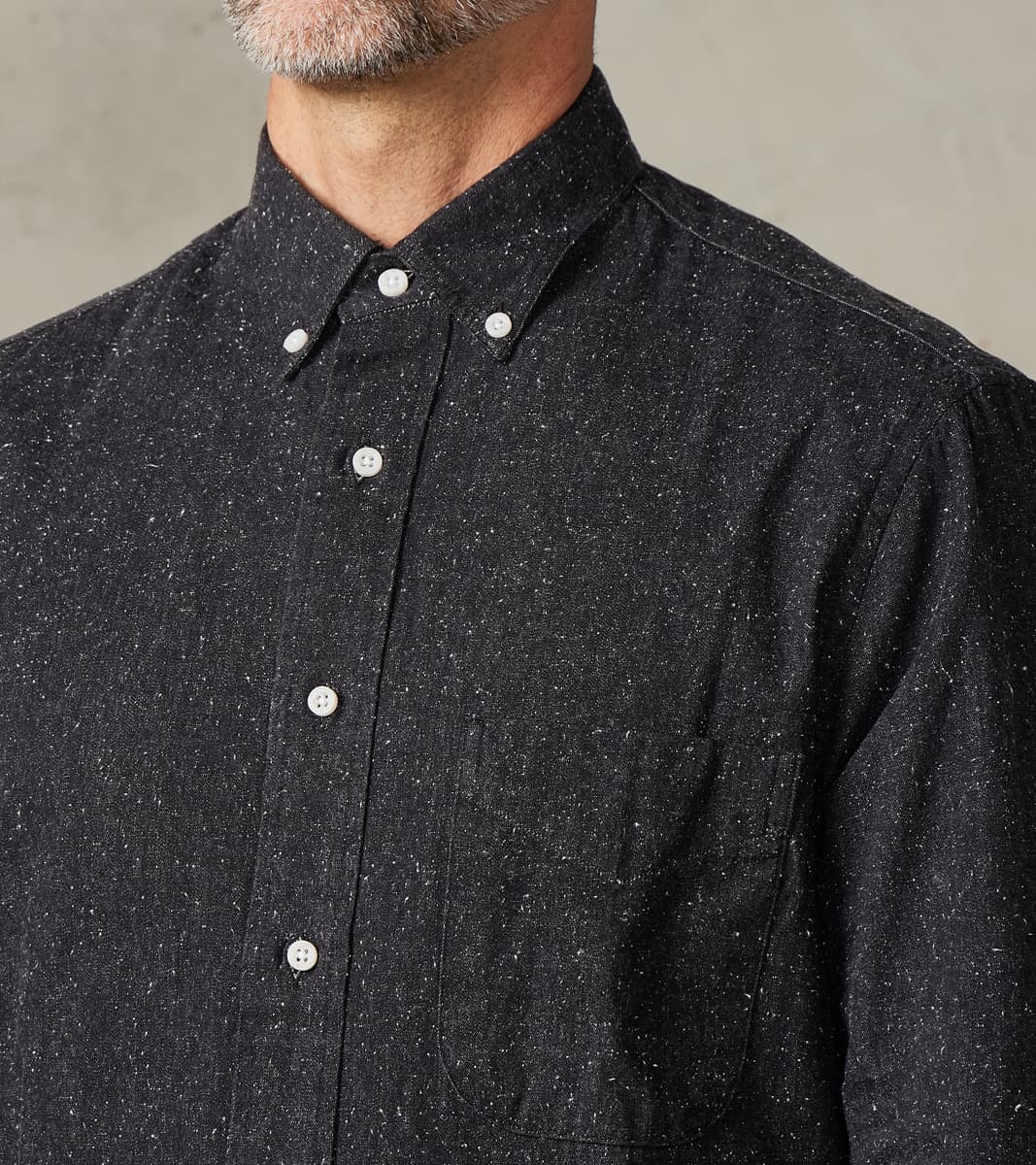 Japanese Silk Slub Denim - Charcoal