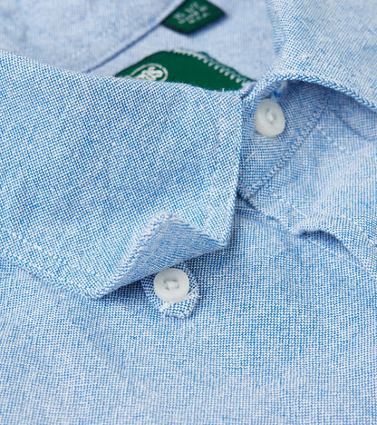 Japanese Amekaji Oxford Camper - Denim Blue