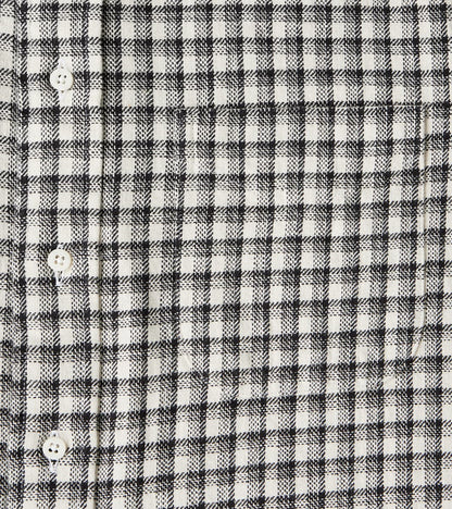 Japanese Old Slub Checked Twill - Grey