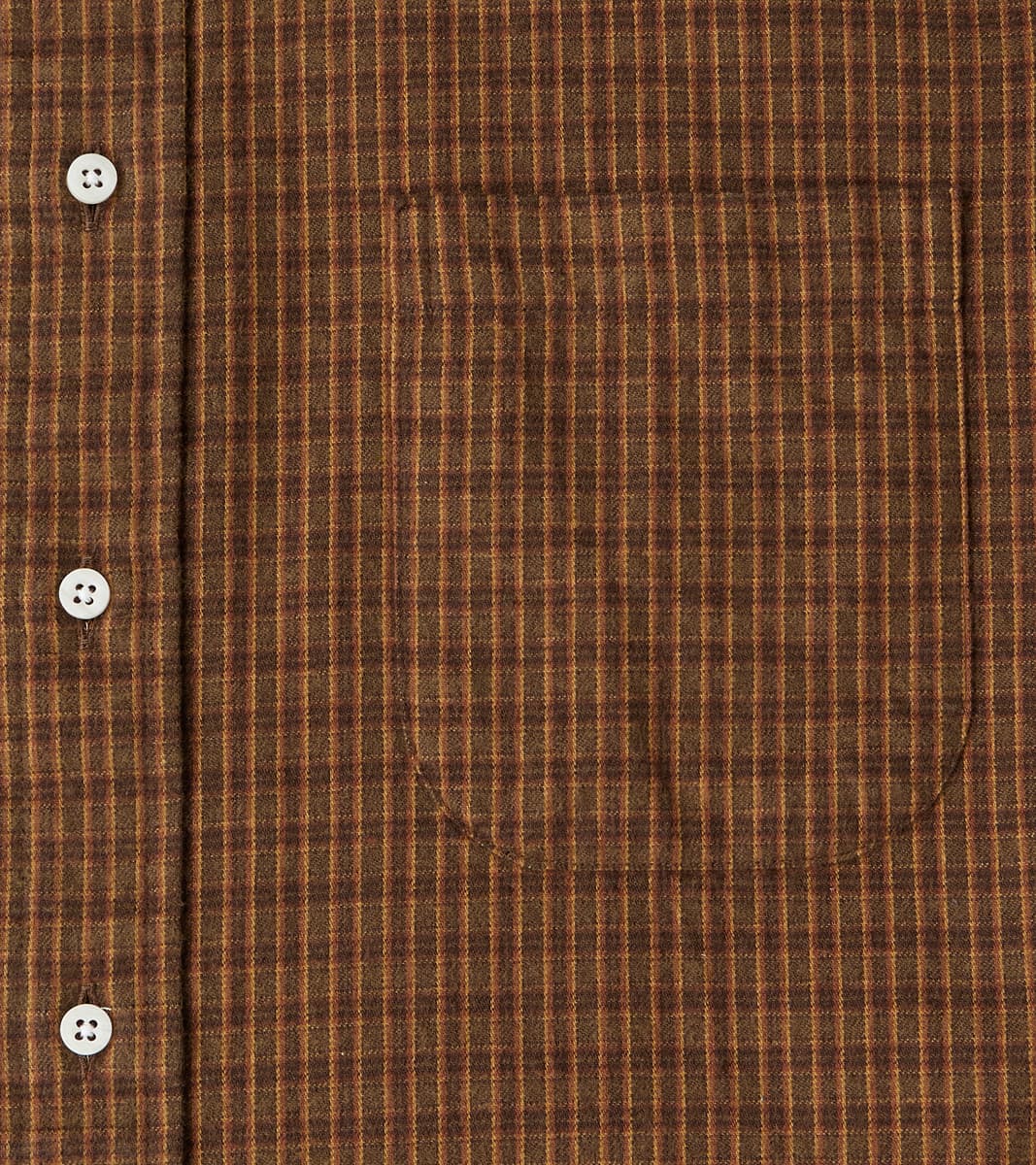 Shuttle Notes® Brushed Twill Mini-Plaid Camper - Olive