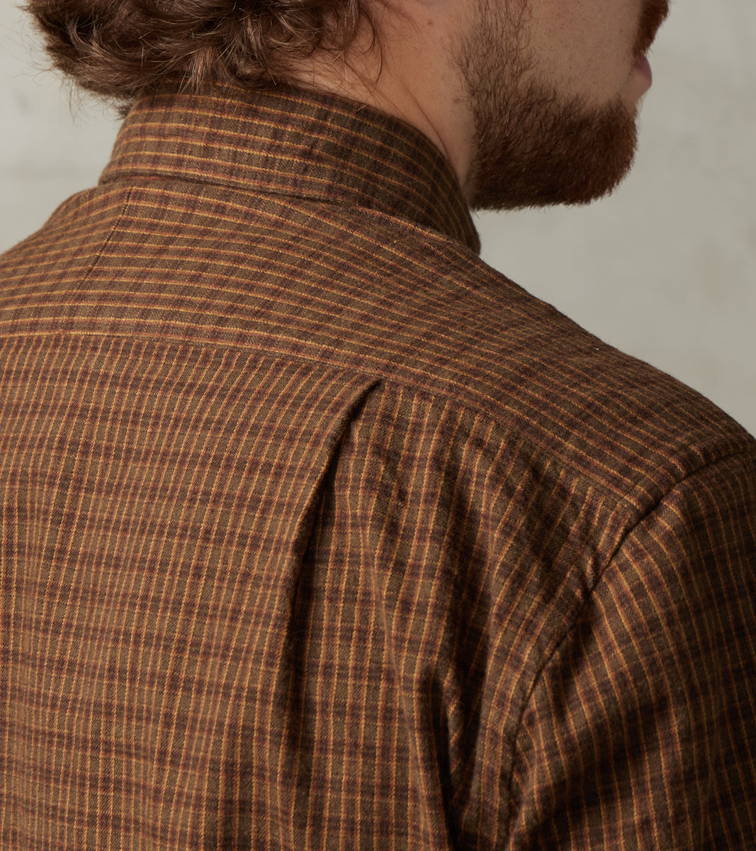 Shuttle Notes® Brushed Twill Mini-Plaid Camper - Olive