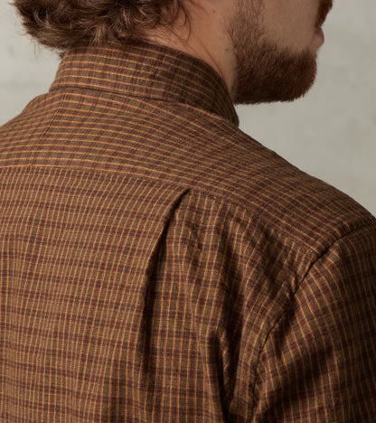 Shuttle Notes® Brushed Twill Mini-Plaid Camper - Olive