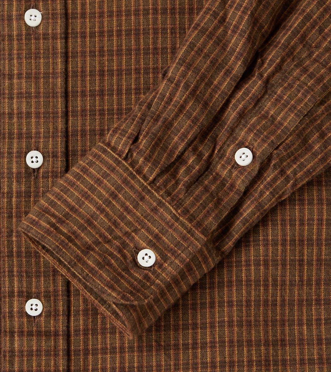 Shuttle Notes® Brushed Twill Mini-Plaid Camper - Olive