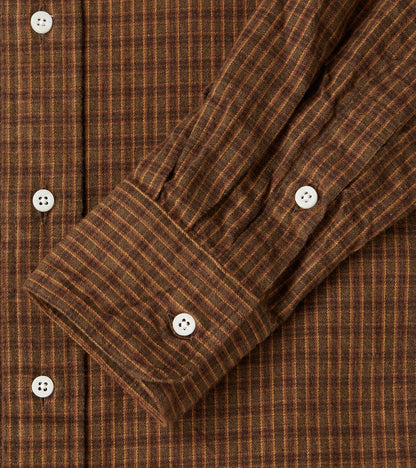 Shuttle Notes® Brushed Twill Mini-Plaid Camper - Olive