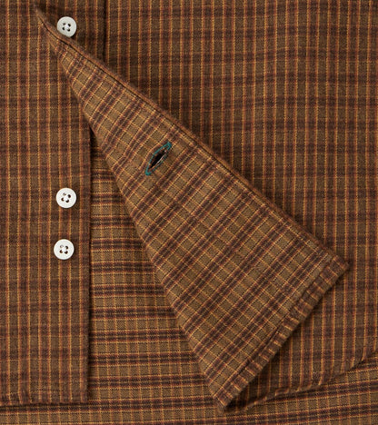 Shuttle Notes® Brushed Twill Mini-Plaid Camper - Olive