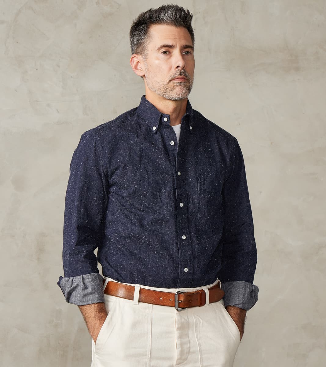 Gitman Vintage x Division Road Japanese Silk Slub Denim - Indigo